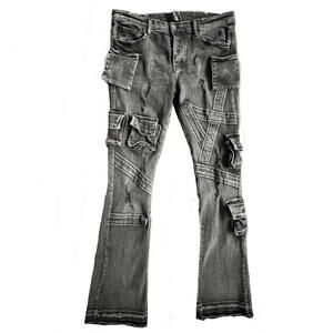 Valabasas Black Distressed Skinny Jeans- 34